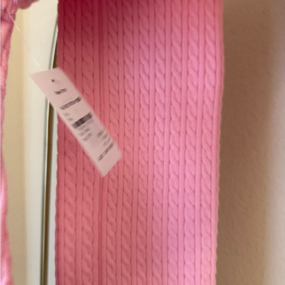 Chic fitted Pink Cable Knit Turtleneck Sweater& Pencil Skirt Set NEW w/Tags - Picture 3 of 3